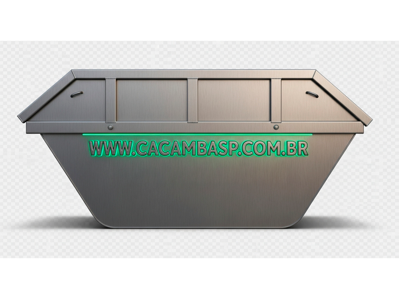 Caçamba de Aço Escovado